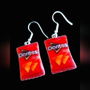 Doritos drop earrings Funny Gag gift